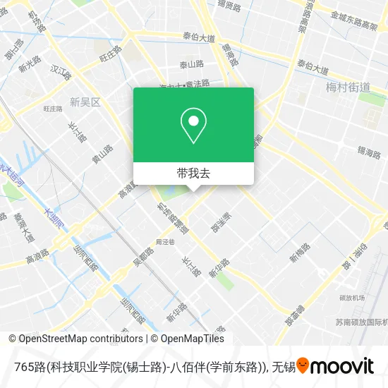 765路(科技职业学院(锡士路)-八佰伴(学前东路))地图