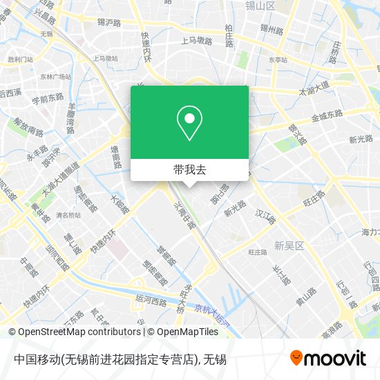 中国移动(无锡前进花园指定专营店)地图