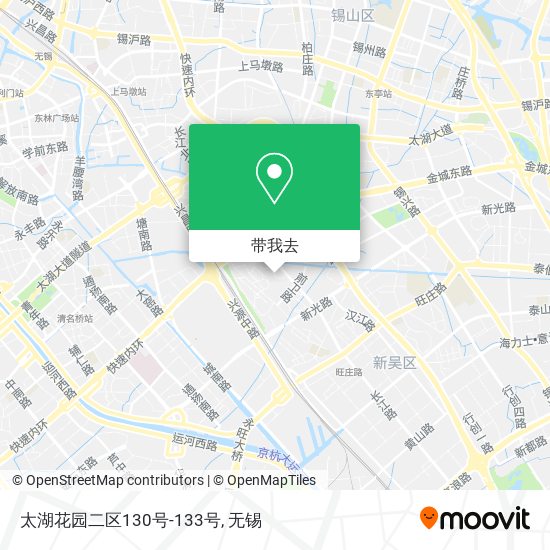 太湖花园二区130号-133号地图