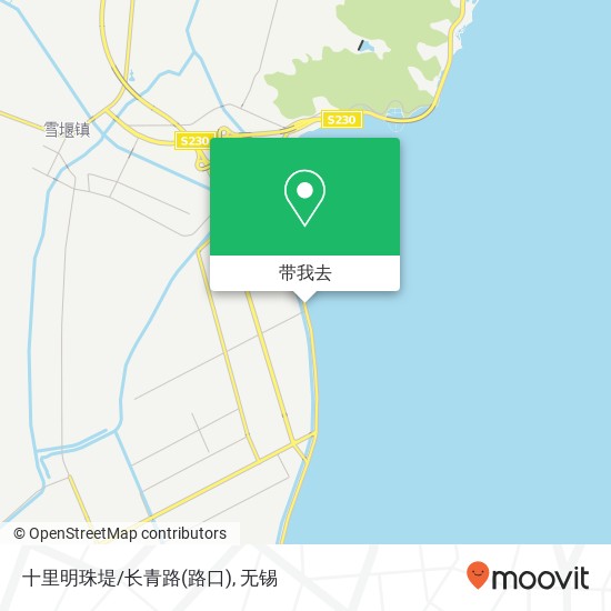 十里明珠堤/长青路(路口)地图