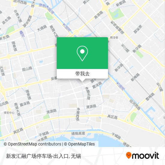 新发汇融广场停车场-出入口地图