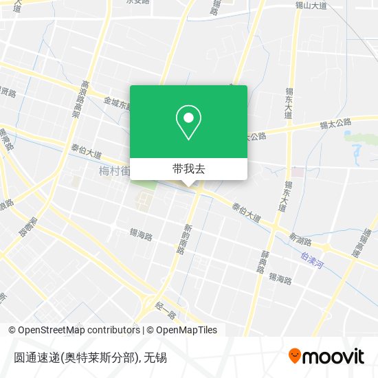圆通速递(奥特莱斯分部)地图