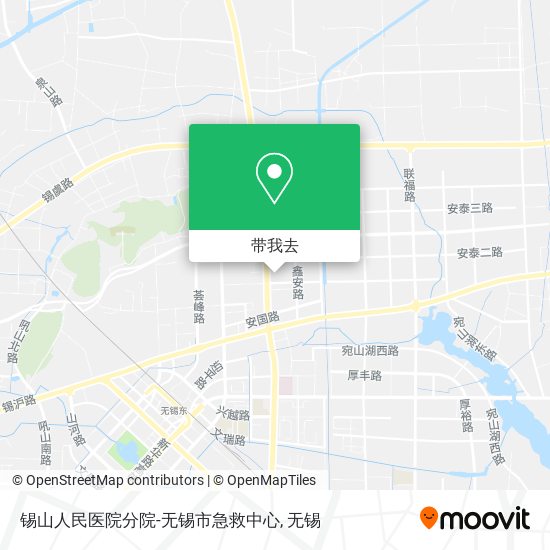 锡山人民医院分院-无锡市急救中心地图