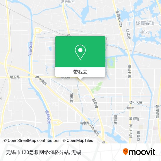 无锡市120急救网络堰桥分站地图