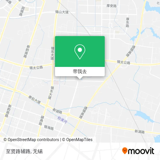 至贤路辅路地图