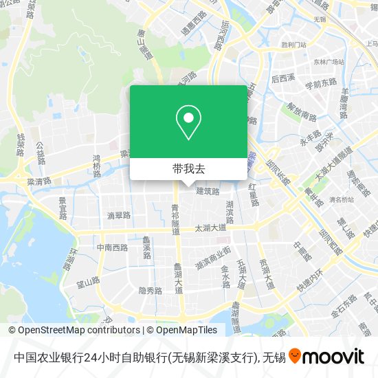 中国农业银行24小时自助银行(无锡新梁溪支行)地图