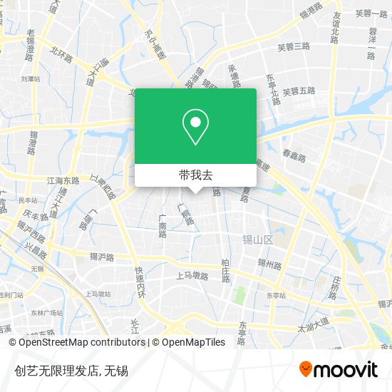 创艺无限理发店地图