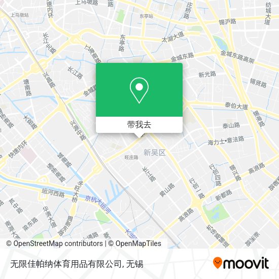 无限佳帕纳体育用品有限公司地图