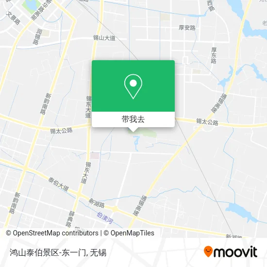 鸿山泰伯景区-东一门地图