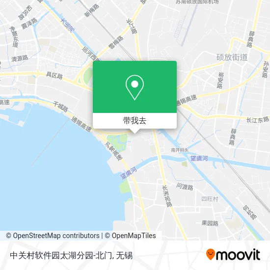 中关村软件园太湖分园-北门地图