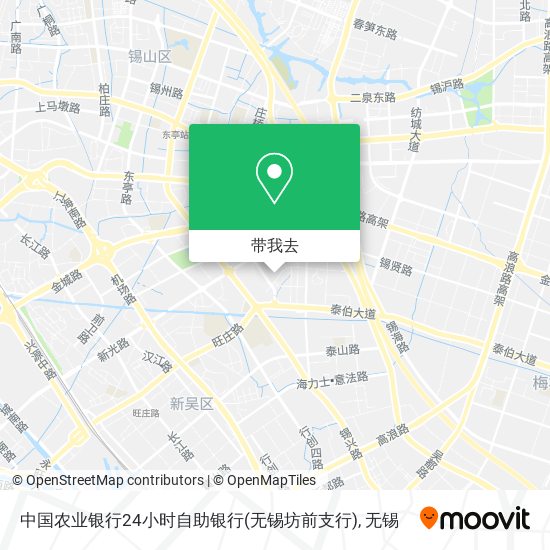 中国农业银行24小时自助银行(无锡坊前支行)地图