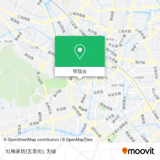 红梅家纺(五里街)地图
