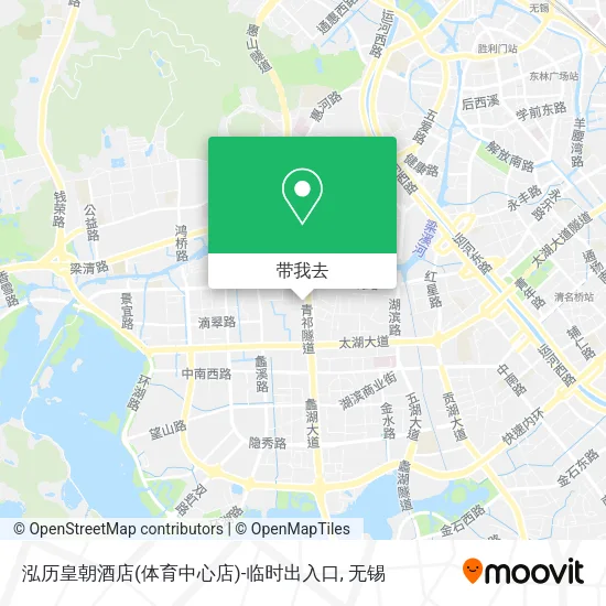 泓历皇朝酒店(体育中心店)-临时出入口地图