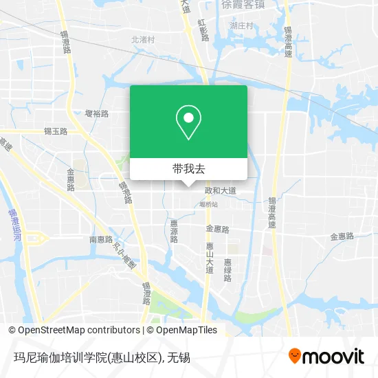 玛尼瑜伽培训学院(惠山校区)地图