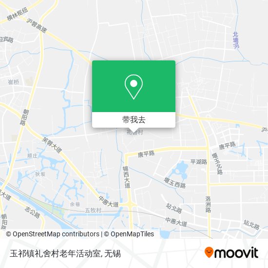 玉祁镇礼舍村老年活动室地图