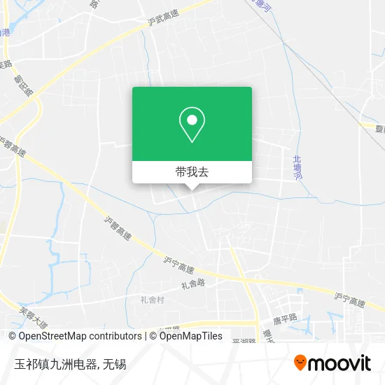 玉祁镇九洲电器地图