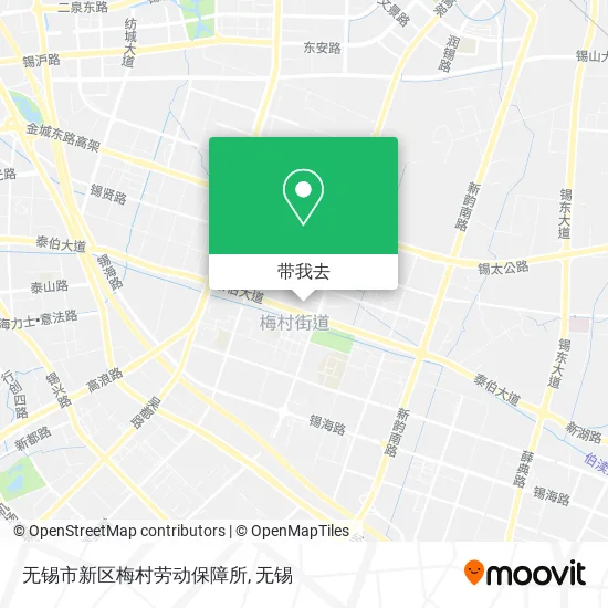 无锡市新区梅村劳动保障所地图