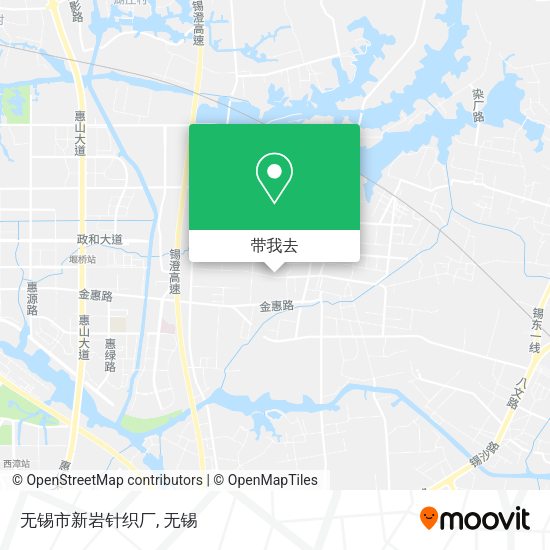 无锡市新岩针织厂地图