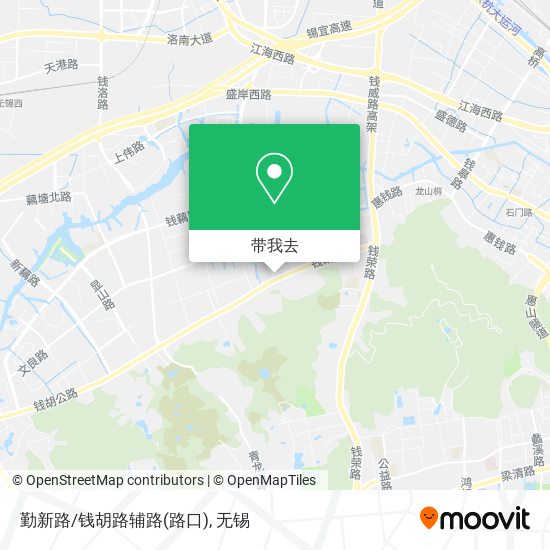 勤新路/钱胡路辅路(路口)地图