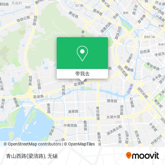 青山西路(梁清路)地图