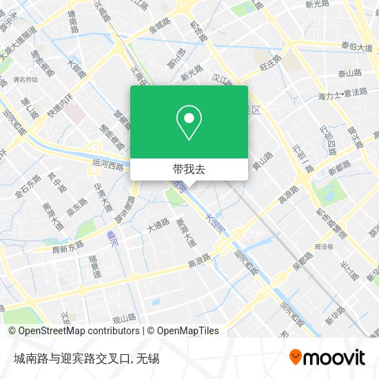 城南路与迎宾路交叉口地图