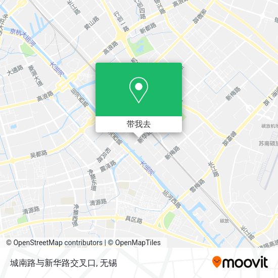 城南路与新华路交叉口地图