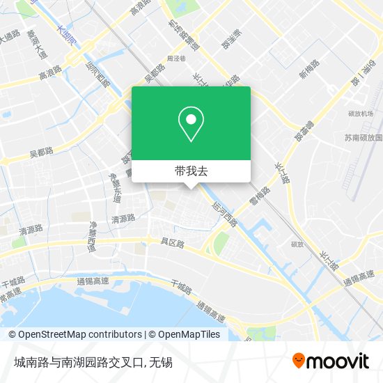 城南路与南湖园路交叉口地图