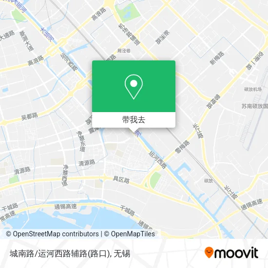城南路/运河西路辅路(路口)地图