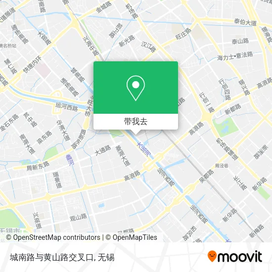 城南路与黄山路交叉口地图