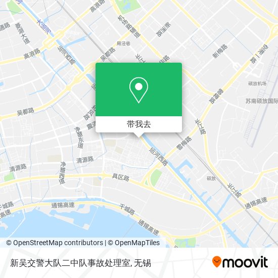 新吴交警大队二中队事故处理室地图