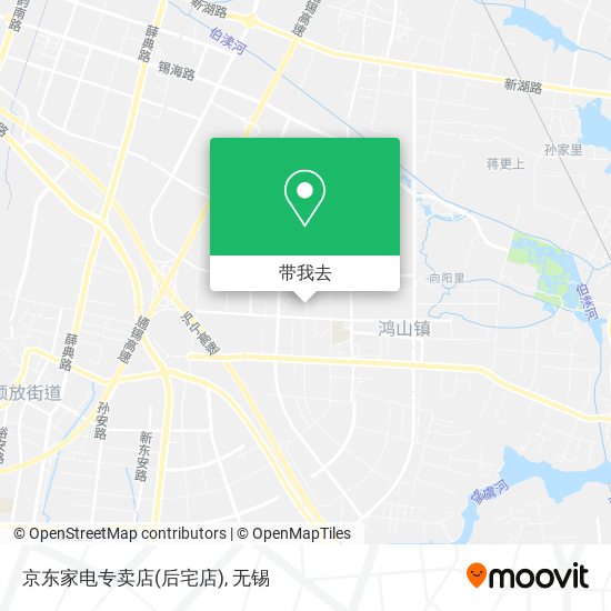 京东家电专卖店(后宅店)地图