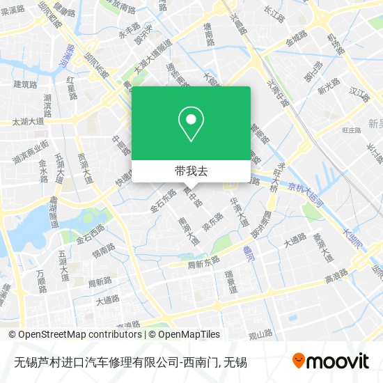 无锡芦村进口汽车修理有限公司-西南门地图
