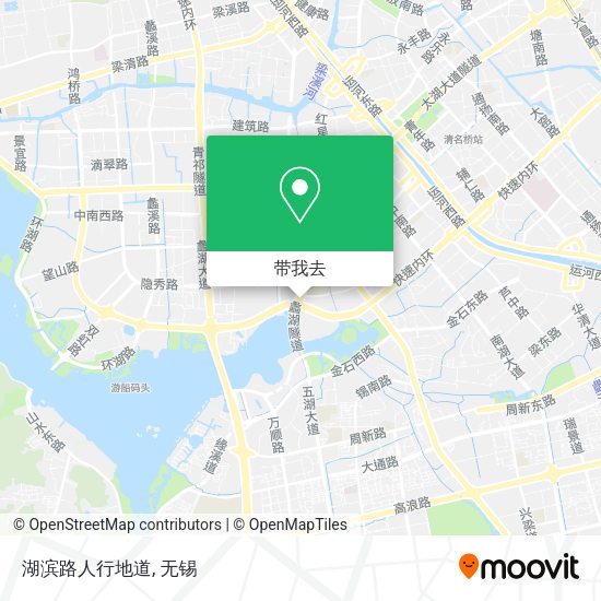 湖滨路人行地道地图