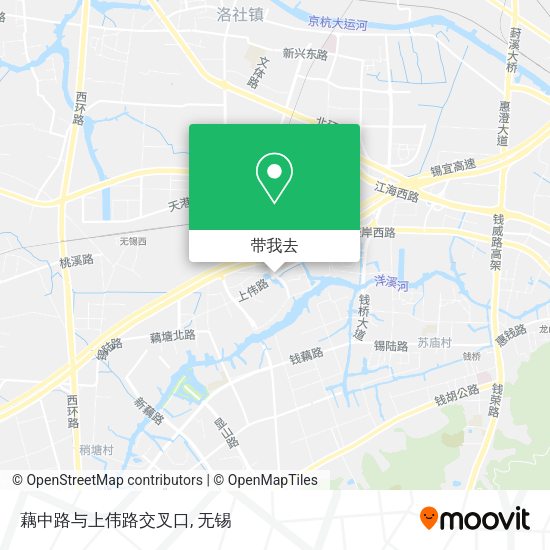 藕中路与上伟路交叉口地图