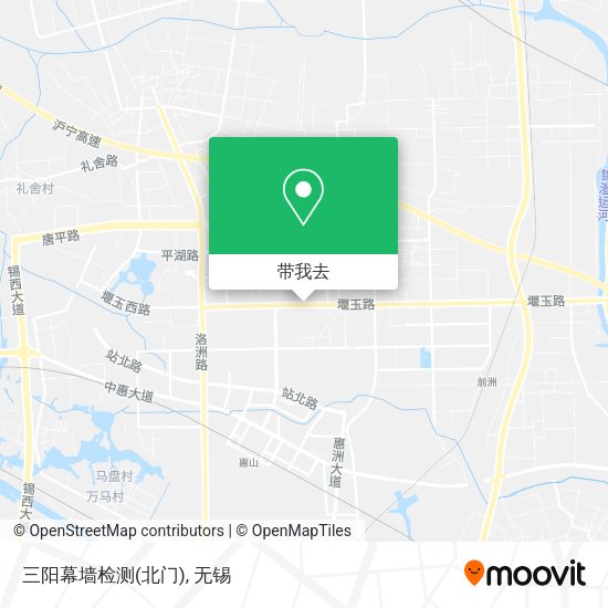 三阳幕墙检测(北门)地图