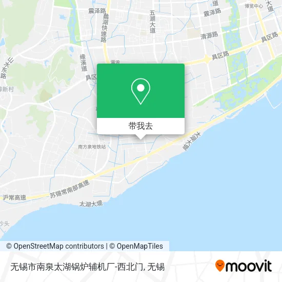 无锡市南泉太湖锅炉辅机厂-西北门地图