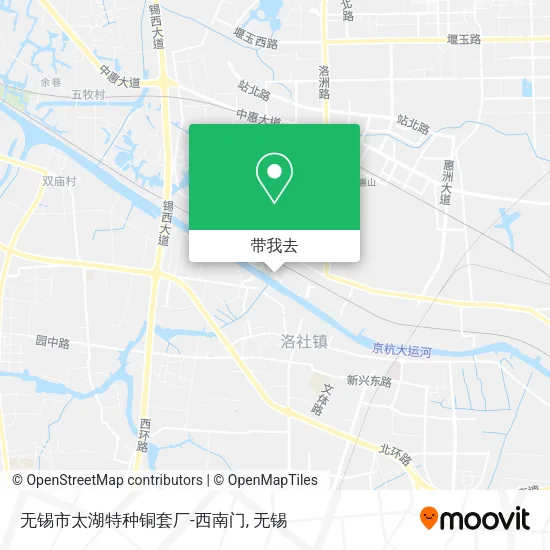 无锡市太湖特种铜套厂-西南门地图