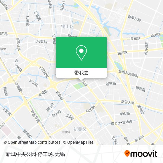 新城中央公园-停车场地图