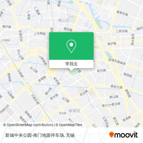 新城中央公园-南门地面停车场地图