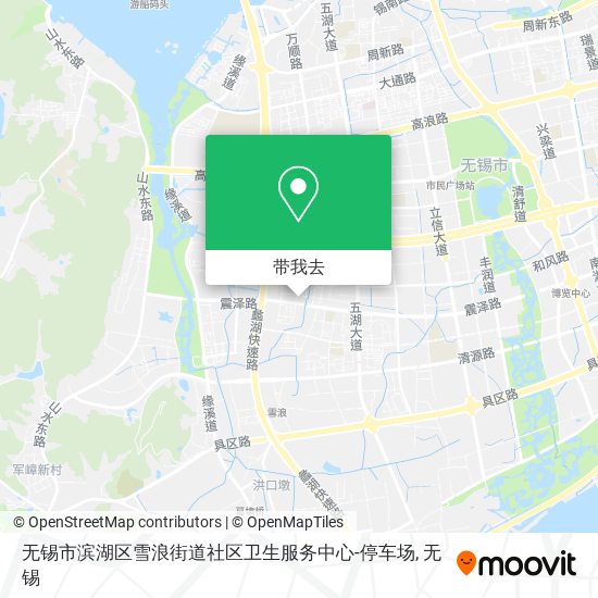 无锡市滨湖区雪浪街道社区卫生服务中心-停车场地图