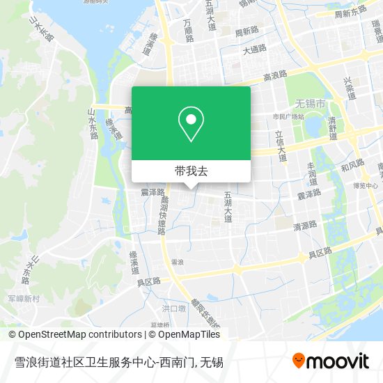 雪浪街道社区卫生服务中心-西南门地图