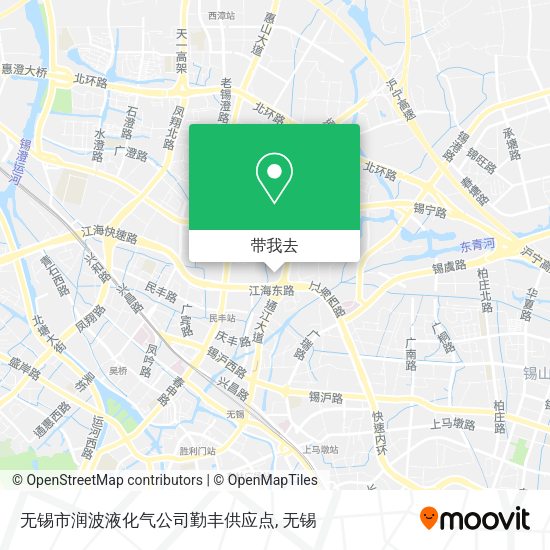 无锡市润波液化气公司勤丰供应点地图