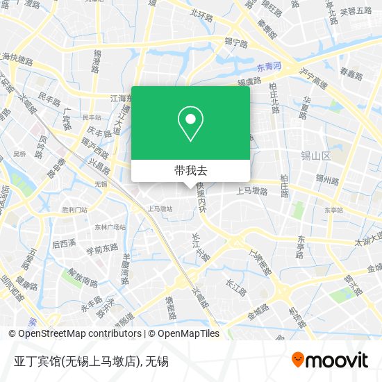 亚丁宾馆(无锡上马墩店)地图