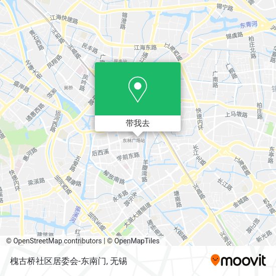 槐古桥社区居委会-东南门地图