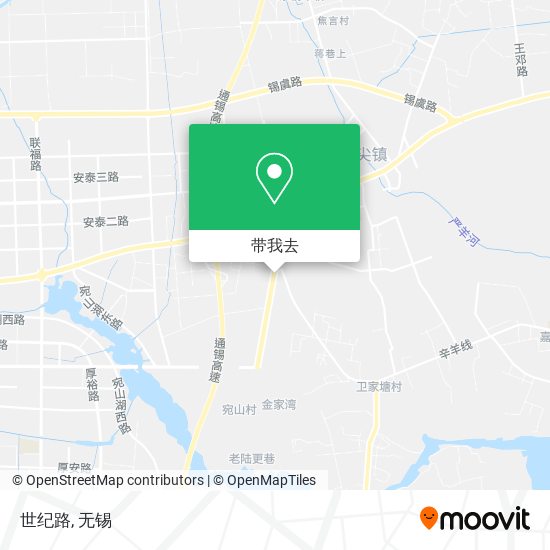 世纪路地图