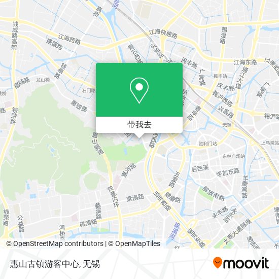 惠山古镇游客中心地图