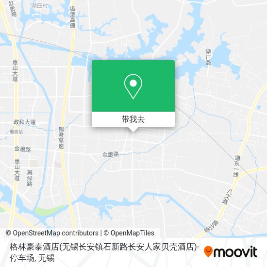 格林豪泰酒店(无锡长安镇石新路长安人家贝壳酒店)-停车场地图