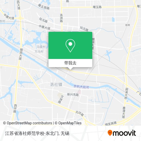 江苏省洛社师范学校-东北门地图