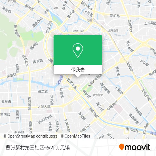 曹张新村第三社区-东2门地图
