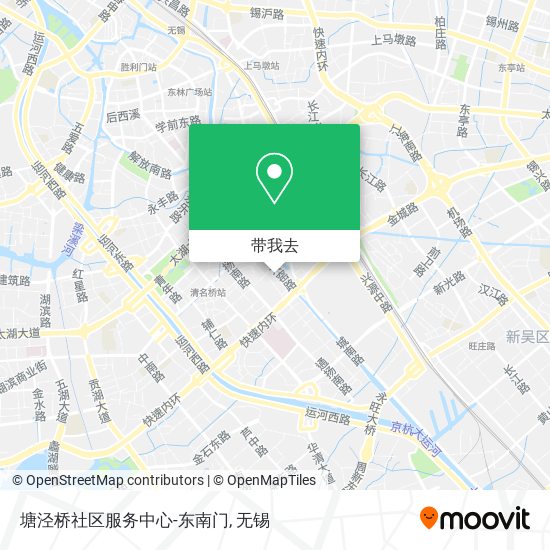 塘泾桥社区服务中心-东南门地图
